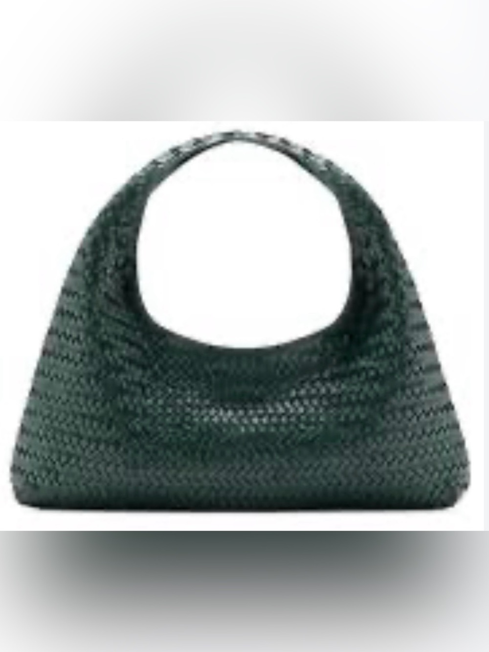 Mango Black Woven Shoulder Bag